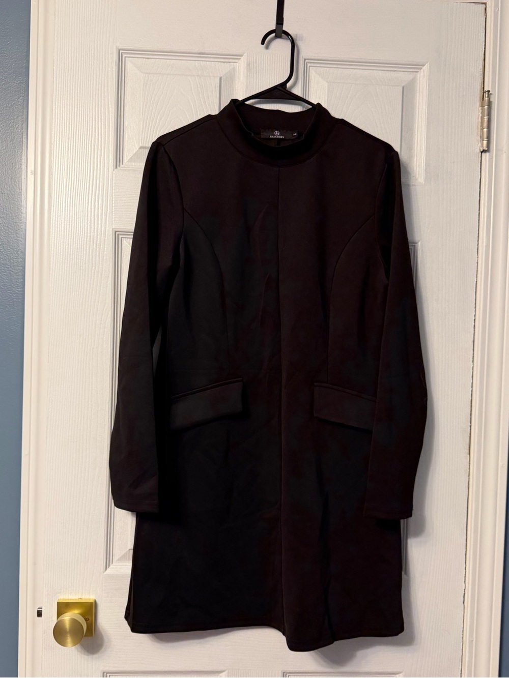 Lillusory black long sleeve 60’s mod dress size large
